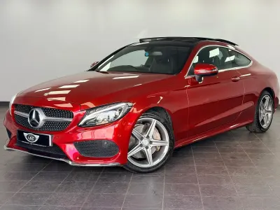 Used Mercedes C200 AMG line 2016 Red Coupe