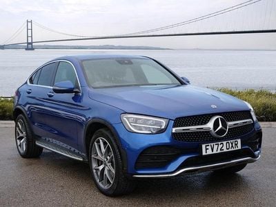 Blue Used 2022 Mercedes GLC300 AMG line Coupe | £35,498 (A bit pricey)