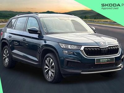 Used Skoda Kodiaq SE Drive 147 HP (108 kW) 2022 Petrol blue metallic SUV