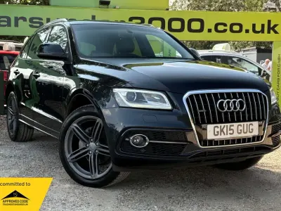 Used Audi Q5 S-line plus 190 HP (139 kW) 2015 Blue SUV