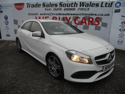 Begagnad Mercedes A160 AMG line 102 HK (75 kW) 2018 Vit Halvkombi