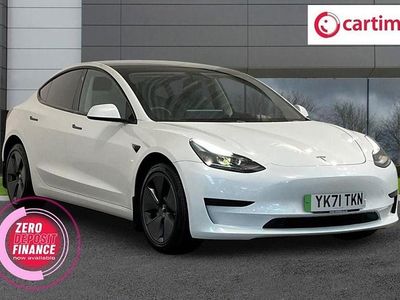 Used Tesla Model 3 Standard Range Plus 366 kW (498 HP) 2021 White Sedan