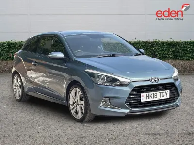 Used Hyundai i20 Premium 2018 Blue Coupe