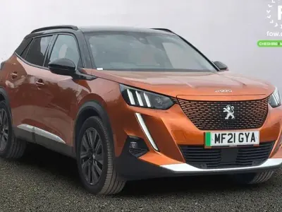 Used Peugeot e-2008 Premium 100 kW (136 HP) 2021 Orange SUV