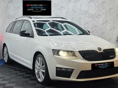 Used Skoda Octavia vRS 184 HP (135 kW) 2014 White Estate