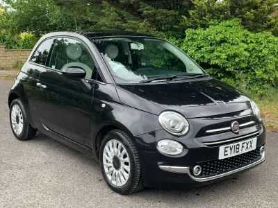 Używany Fiat 500 Lounge 69 KM (50 kW) 2018 Czarny Hatchback