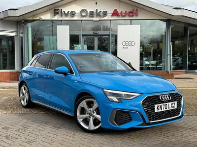 Blue Used 2020 Audi A3 Sportback S-Line Hatchback | £16,990 (Fair price)