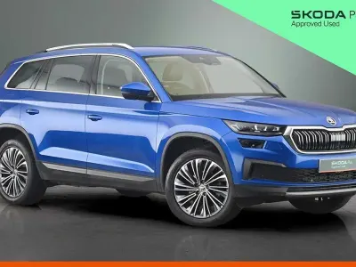 Used Skoda Kodiaq SE L Executive 110 HP (80 kW) 2024 Race blue metallic SUV