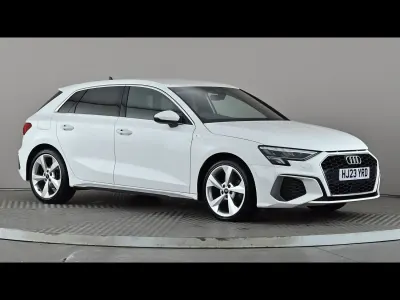 Used Audi A3 S-Line 150 HP (110 kW) 2023 White Sedan