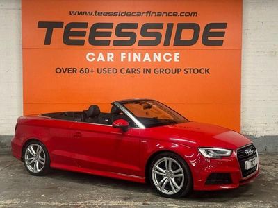 Used Audi A3 Cabriolet S-Line 150 HP (110 kW) 2017 Red Cabriolet