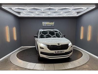Used Skoda Kodiaq SportLine 190 HP (139 kW) 2019 White SUV