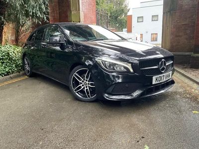 Black Used 2017 Mercedes CLA200 AMG line Estate | £9,995 (A bit pricey)