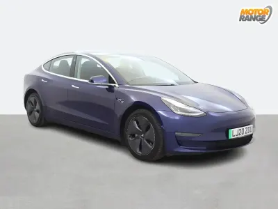 Used Tesla Model 3 Long Range AWD 366 kW (498 HP) 2020 Blue Sedan