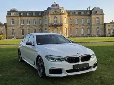 Used BMW M550 Comfort Edition 400 HP (294 kW) 2020 White Sedan