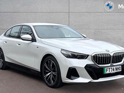 Mineral white metallic Used 2025 BMW i5 M Sport Sedan | £44,379 (Fair price)