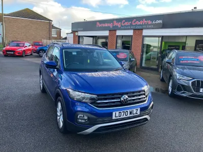 Used VW T-Cross SE 110 HP (80 kW) 2020 Blue SUV