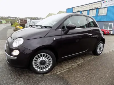 Used Fiat 500 Lounge 69 HP (50 kW) 2012 Purple Hatchback