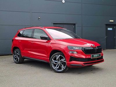 Used Skoda Karoq SportLine 110 HP (80 kW) 2024 Red SUV