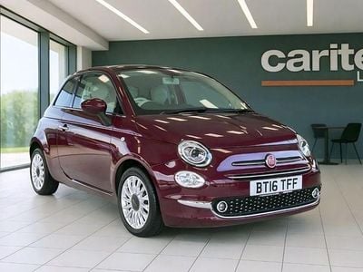 Red Used 2016 Fiat 500 Lounge Hatchback | £5,995 (A bit pricey)