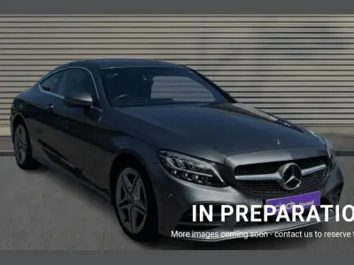 Used Mercedes C200 AMG line 180 HP (132 kW) 2018 Grey Coupe