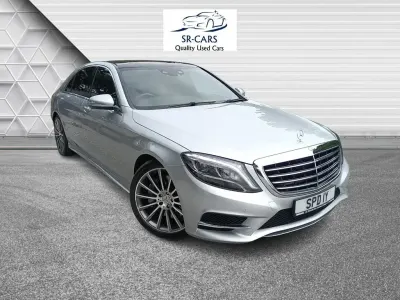 Usado Mercedes S350L AMG line 305 CV (224 kW) 2014 Plateado Berlina
