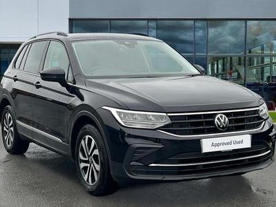 Deep black pearl Used 2022 VW Tiguan Active SUV | £19,098 (Fair price)