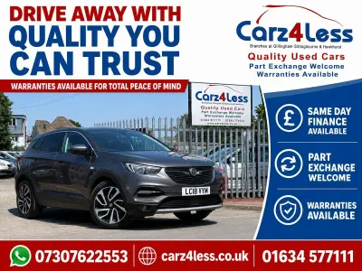 Used Vauxhall Grandland X Elite 130 HP (95 kW) 2018 Grey SUV