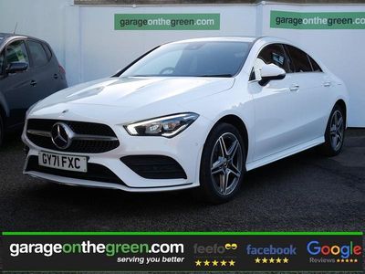 Polar white Used 2021 Mercedes CLA250e AMG line Sedan | £19,495 (Fair price)