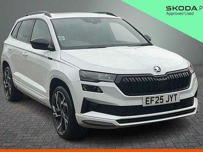 Used Skoda Karoq SportLine 110 HP (80 kW) 2025 Moon white metallic SUV