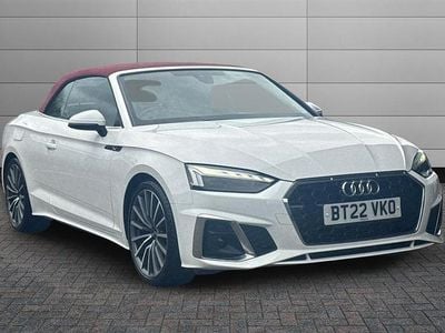 Used Audi A5 Cabriolet S-Line 150 HP (110 kW) 2022 White Cabriolet