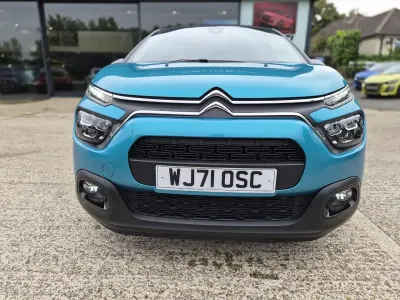 Used Citroën C3 PureTech 82 HP (60 kW) 2021 Blue Hatchback