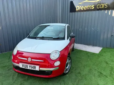 Used Fiat 500 Pop 69 HP (50 kW) 2011 White/red Hatchback