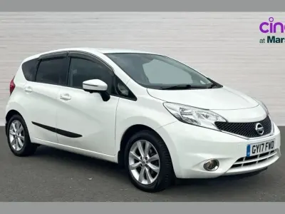 Used Nissan Note S 96 HP (70 kW) 2017 White Hatchback