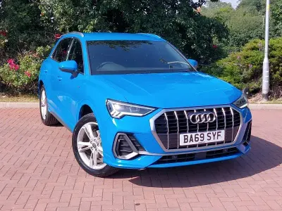 Used Audi Q3 S-Line 150 HP (110 kW) 2019 Blue SUV