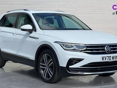 White Used 2021 VW Tiguan Elegance SUV | £20,643 (Good price)