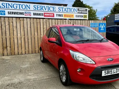 Used Ford Ka Zetec 69 HP (50 kW) 2015 Red Hatchback