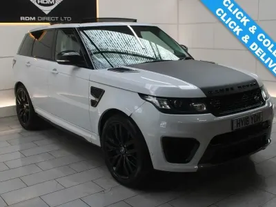 Begagnad Land Rover Range Rover Sport SVR 550 HK (404 kW) 2016 Vit SUV