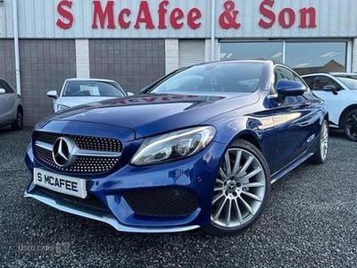 Used Mercedes C220 AMG line 170 HP (125 kW) 2018 Blue Coupe