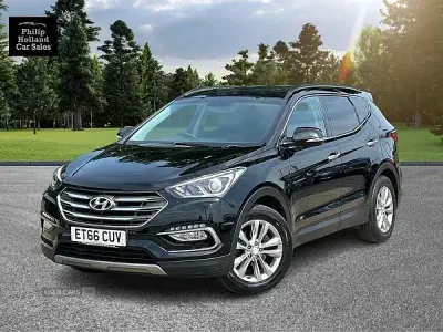 Used Hyundai Santa Fe Premium 200 HP (147 kW) 2017 Black SUV