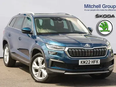 Begagnad Skoda Kodiaq SE L 150 HK (110 kW) 2022 Blå SUV