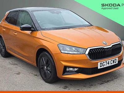 Used Skoda Fabia Colour Edition 94 HP (69 kW) 2024 Phoenix orange metallic black magic pearl effect Hatchback