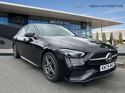 Used Mercedes C200 AMG line 204 HP (150 kW) 2025 Black Sedan