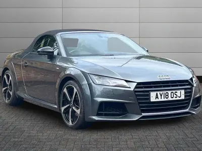 Used Audi TT Roadster Black Edition 178 HP (130 kW) 2018 Daytona grey Cabriolet