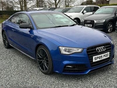 Used Audi A5 Black Edition 190 HP (139 kW) 2015 Blue Coupe