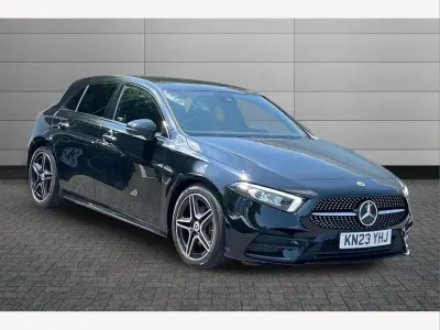 Used Mercedes A180 AMG Line Premium 134 HP (98 kW) 2023 Black Hatchback