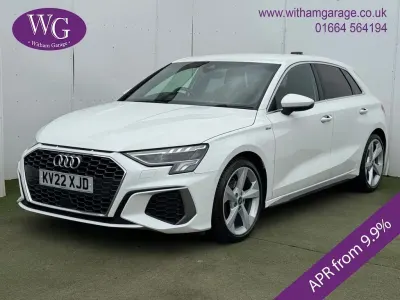 Used Audi A3 Sportback S-Line 150 HP (110 kW) 2022 White Hatchback