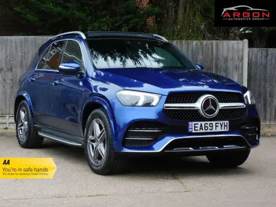 Used Mercedes GLE400 AMG line 325 HP (239 kW) 2019 Blue SUV