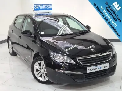 Begagnad Peugeot 308 Active 115 HK (84 kW) 2014 Svart Halvkombi