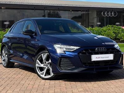 Used Audi A3 Black Edition 150 HP (110 kW) 2025 Blue Hatchback