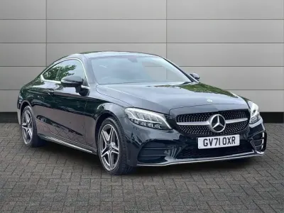 Used Mercedes C220 AMG line 194 HP (142 kW) 2022 Black Coupe